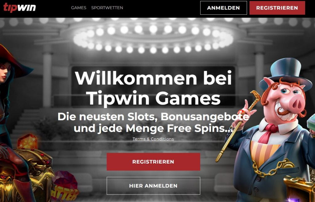 Tipwin Webseite Screenshot