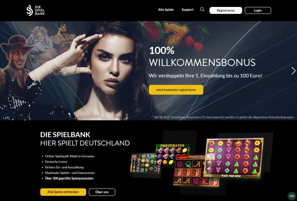 Die Spielbank Casino Webseite