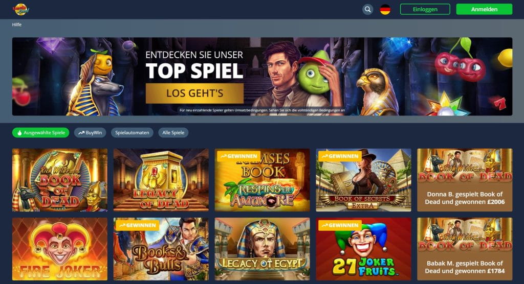 Luckland Casino Webseite